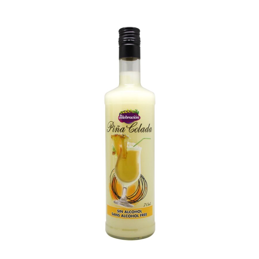 Cocktail Piña Colada without alcohol 0,70cl bottle produced by Industrias Espadafor S.A. Ready to drink.