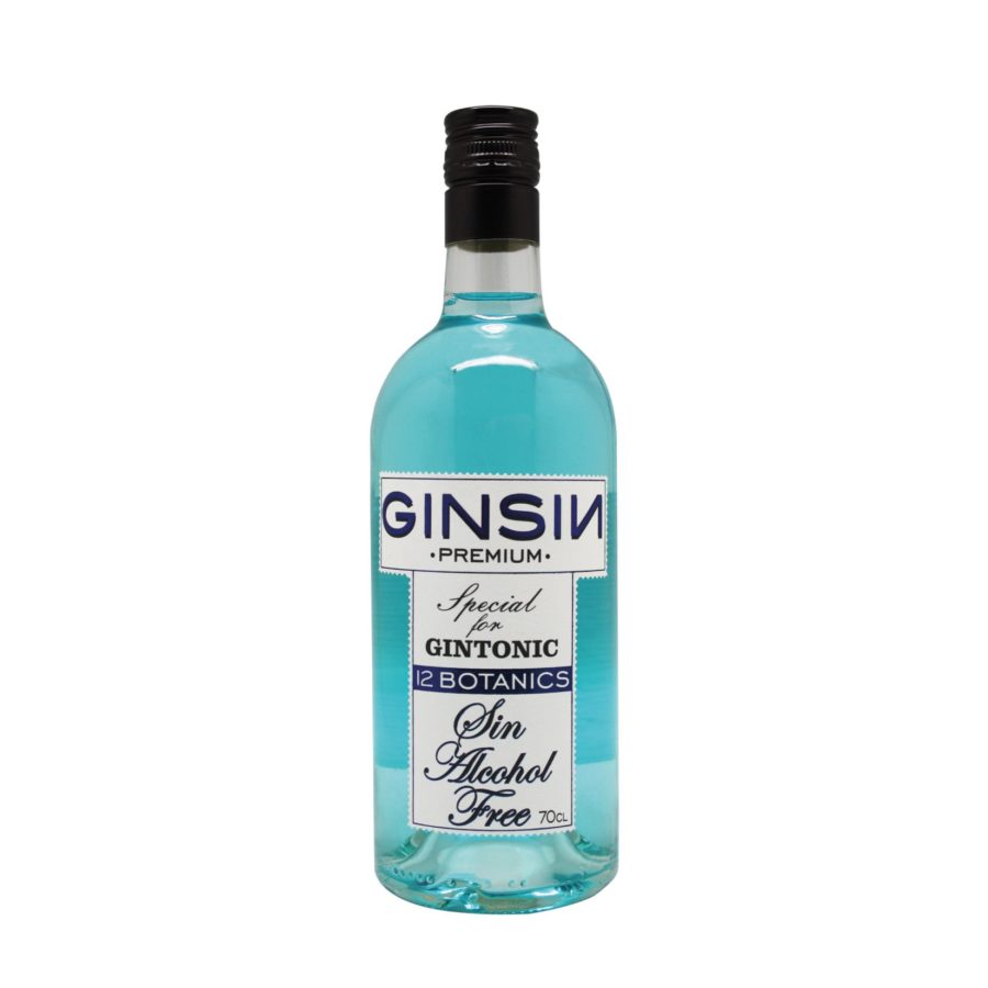 Ginsin 12 botanics. Bebida inspirada en una ginebra sin alcohol elaborada por Industrias Espadafor