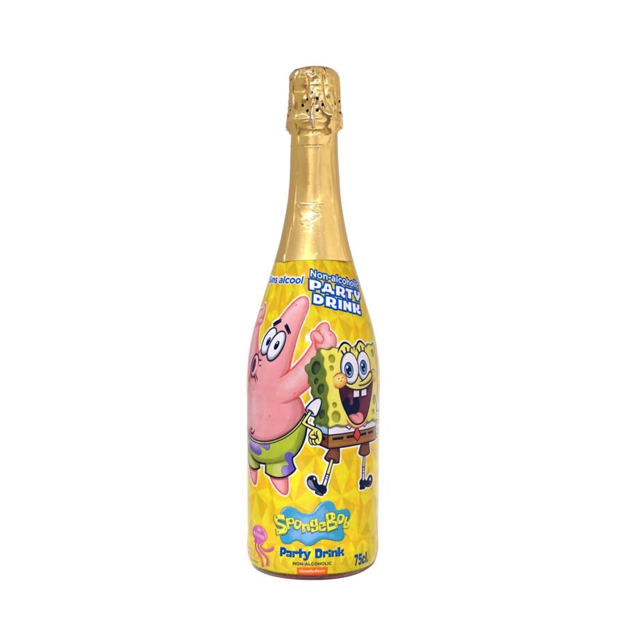 Bebida oficial de Bob Esponja y Patricio, de nickelodeon. Perfecta para fiestas infantiles y cumpleaños. Sabor Frutas del bosque.